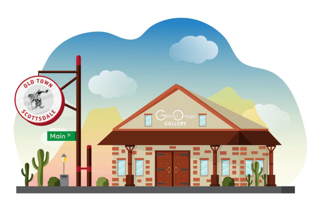 Barton House Memory Care | Old town Scottsdale illustration