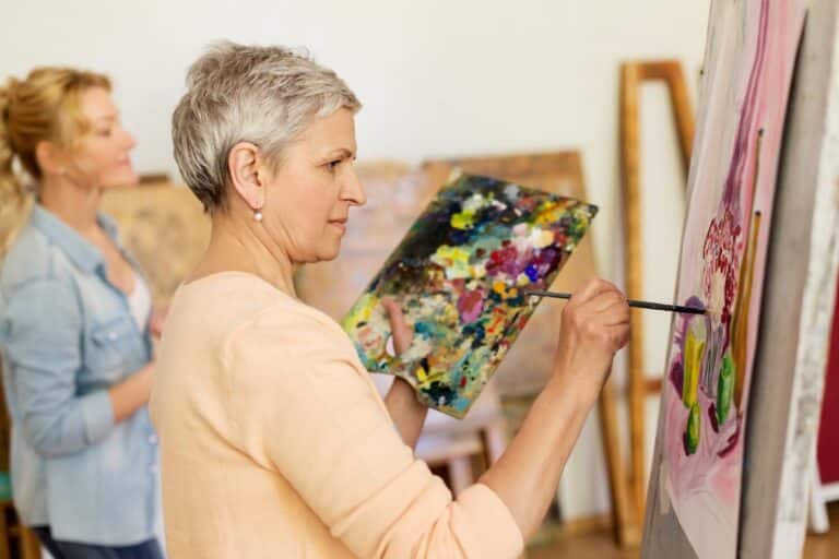 Barton House | Senior woman painting