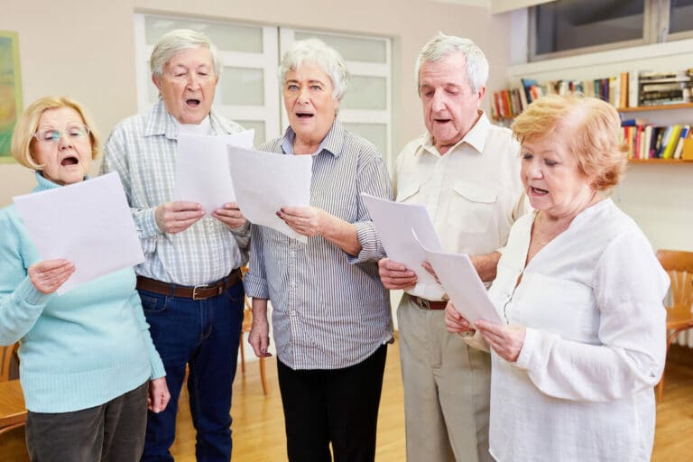 Novellus Cypresswood | Group of seniors singing together