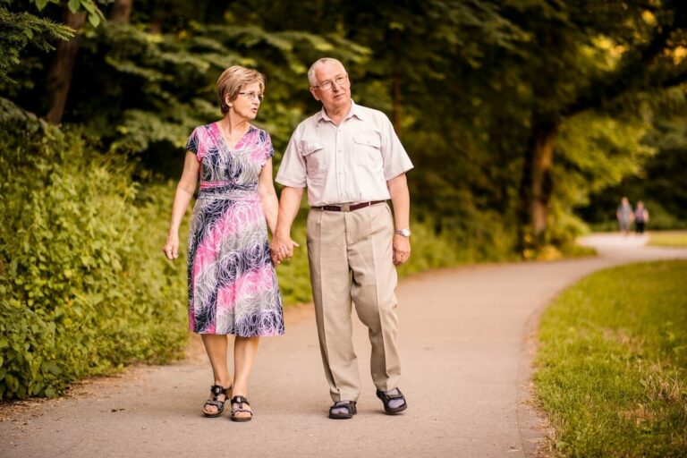 Novellus Cypresswood | Senior couple walking in the park