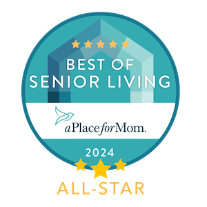 Novellus Kingwood | Best of Senior Living All Star 2024 Award badge
