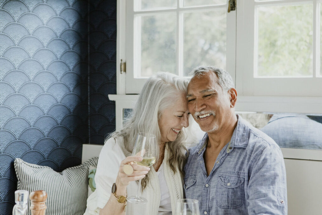 Orangeburg Memory Care | Senior couple having wine