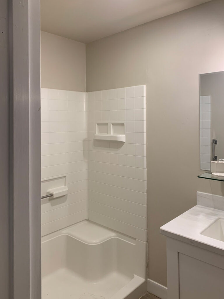 Novellus Stockton Assisted Living | Bathroom of one bedroom apartment