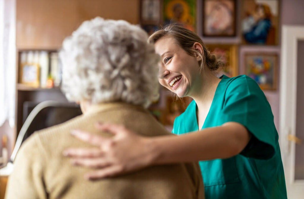 Stockton Assisted Living | Senior and caregiver