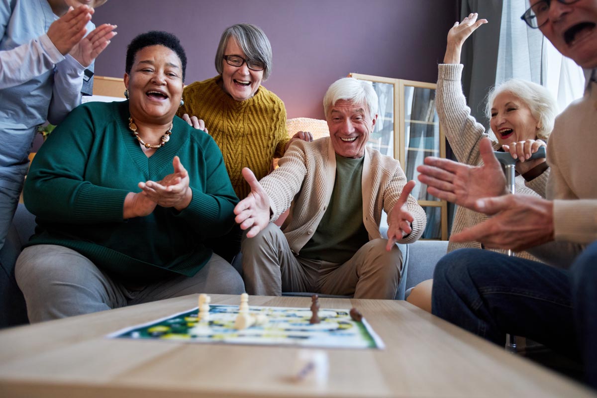Stockton Assisted Living | Assisted Living seniors playing games