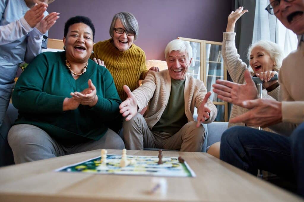 Camlu Assisted Living | Assisted Living seniors playing games