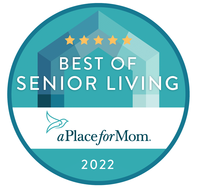 Novellus Senior Living | A Place for Mom Best of Senior Living 2022 Award badge